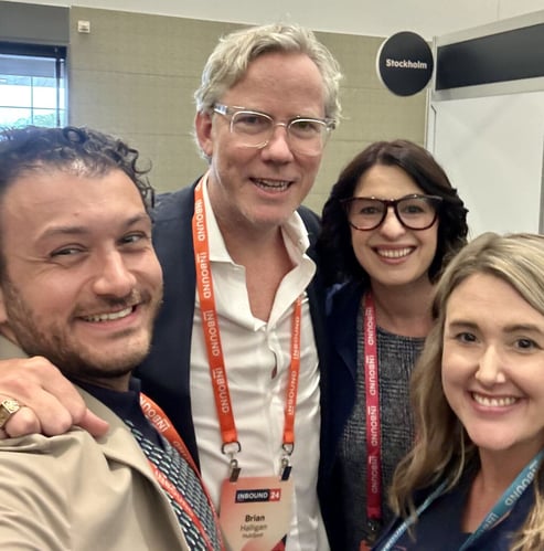 Origin63 team meets HubSpot co-founder Brian Halligan at Inbound 2024