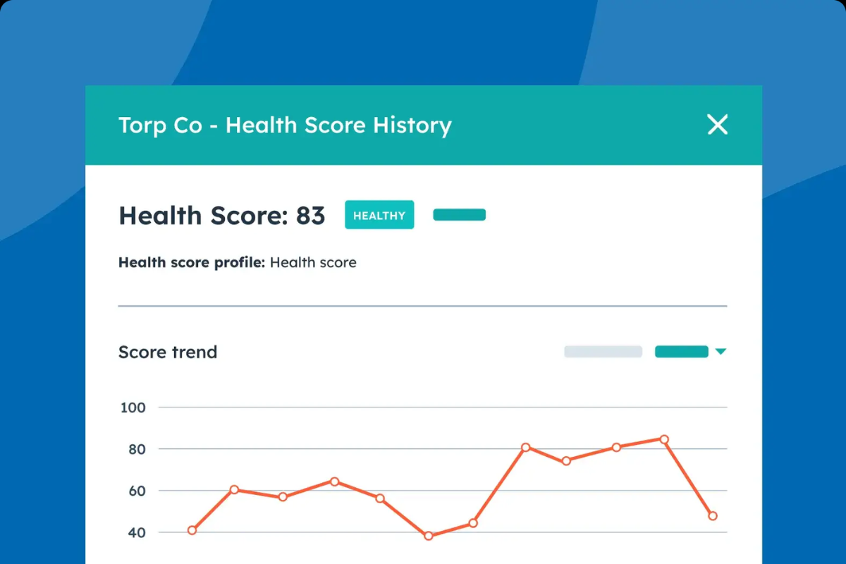 HubSpot’s Customer Success Workspace Health Score