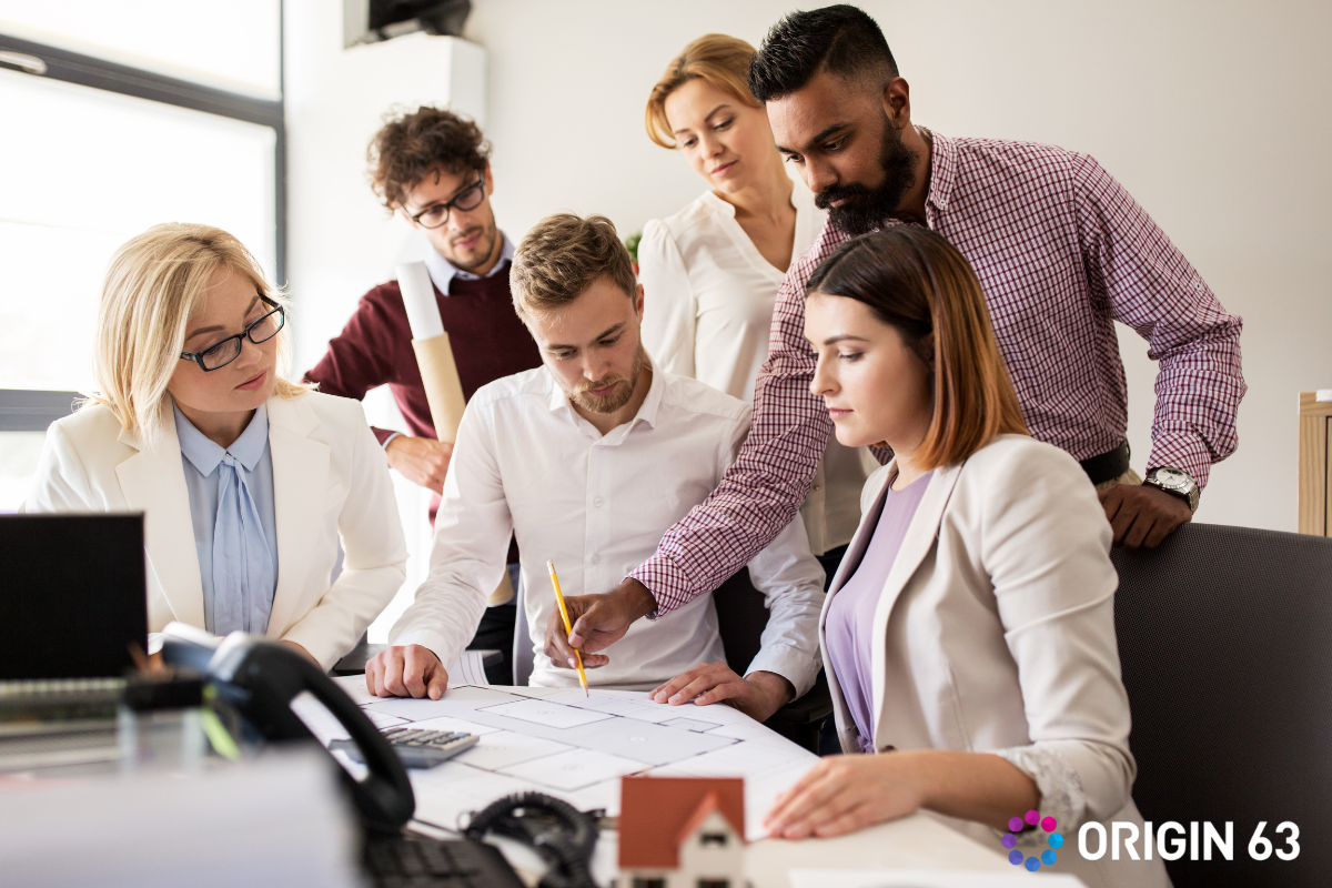 Business team working together to prioritize retention first