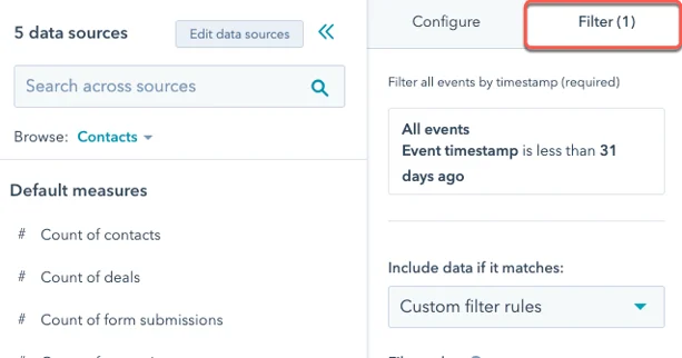 HubSpot, Use Filters to Focus on What Matters