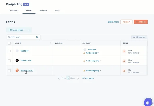 HubSpot, Comprehensive Prospect View