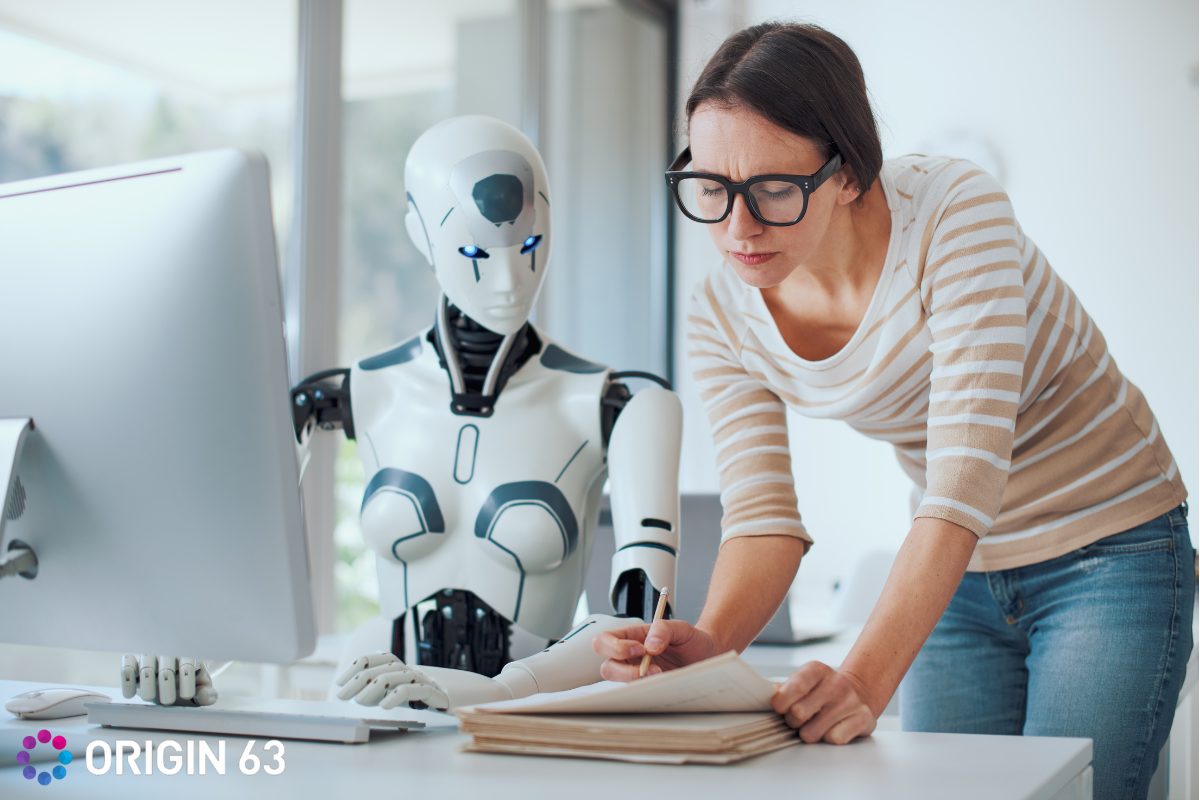  Customer service representative building customer relationships with AI