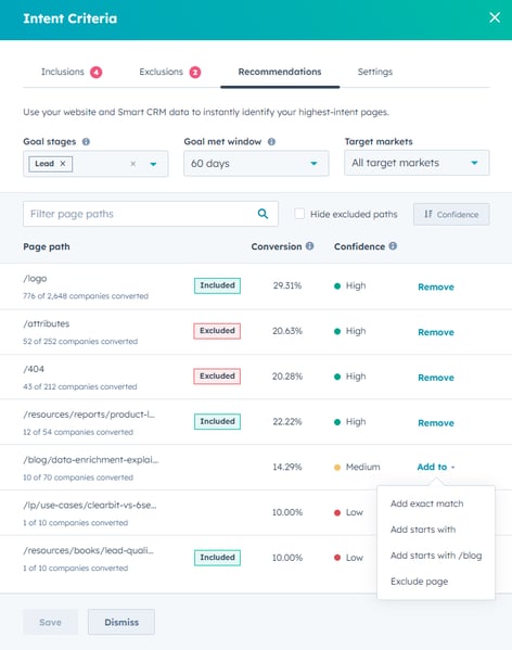 HubSpot Breeze, Use Buyer Intent Recommendations