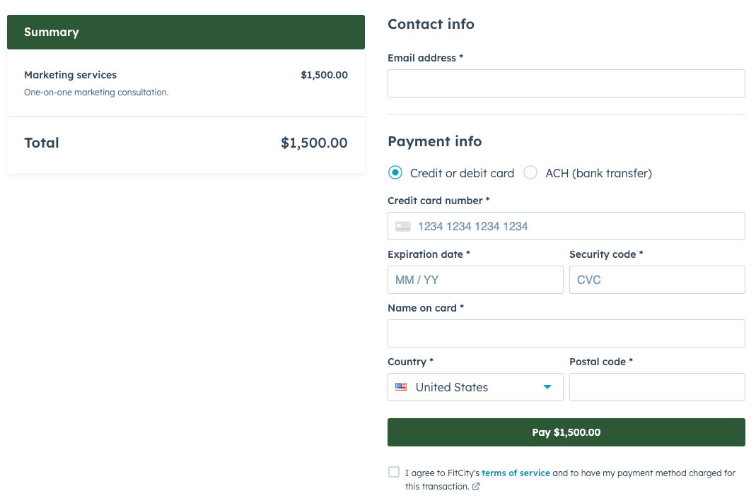 HubSpot, Use Payment Links or Quotes for Fast Transactions