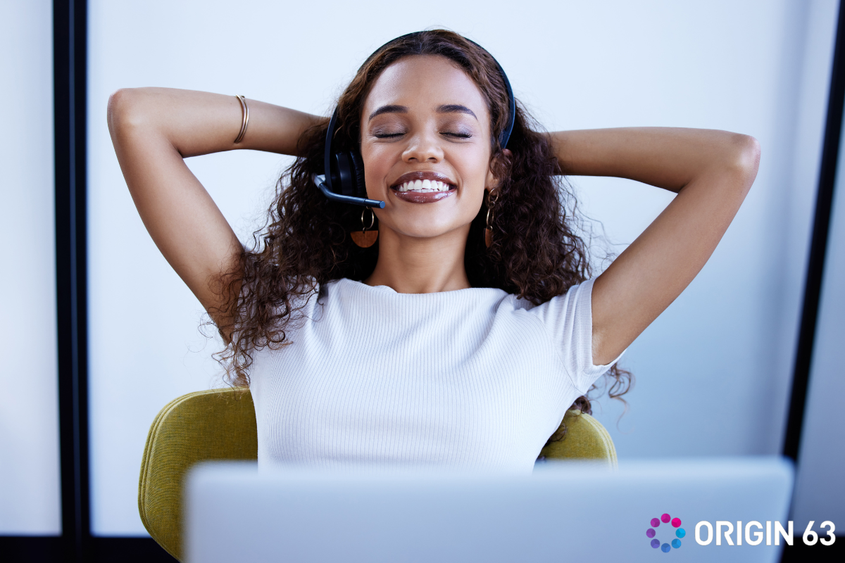 Customer service representative relaxing, How AI is Freeing Up Human Agents