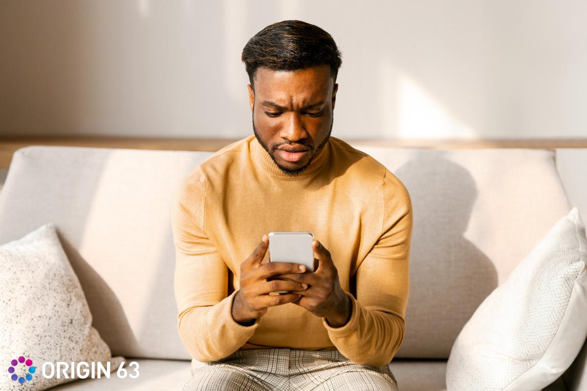  A customer receiving a message that doesn’t match their needs