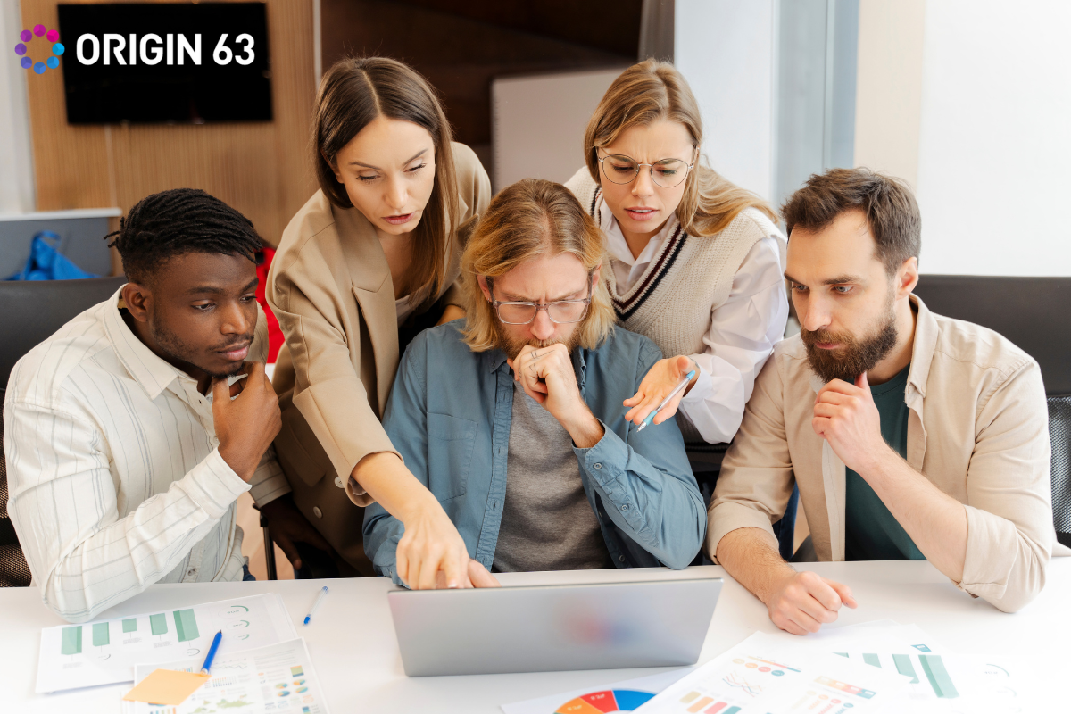 A business team aligning around shared customer data