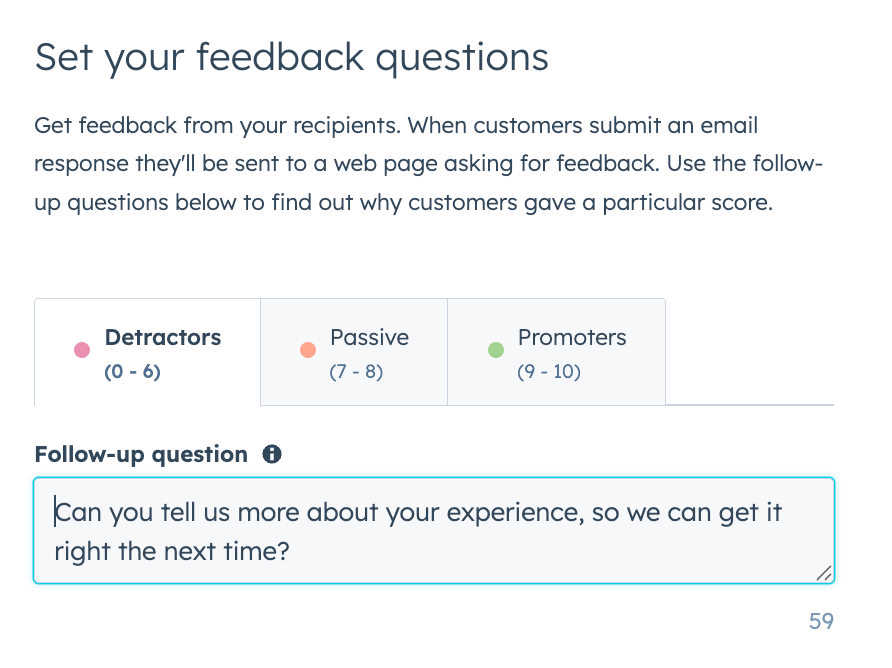 Add Follow-Up Questions Based on Responses, HubSpot