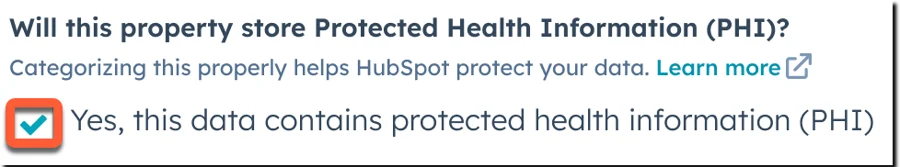 HubSpot CRM,  how to create special fields to store your patients' protected health information in HubSpot (BETA)