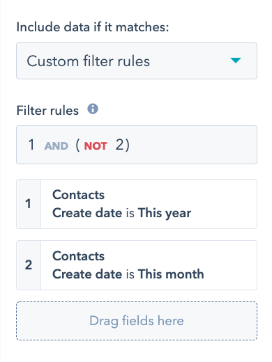 HubSpot CRM, How to customize filter rules