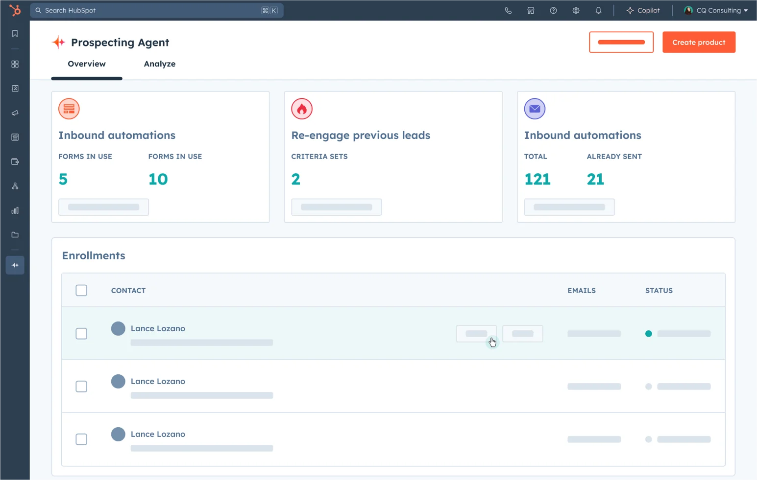  HubSpot Breeze Intelligence, Breeze Prospecting Agent