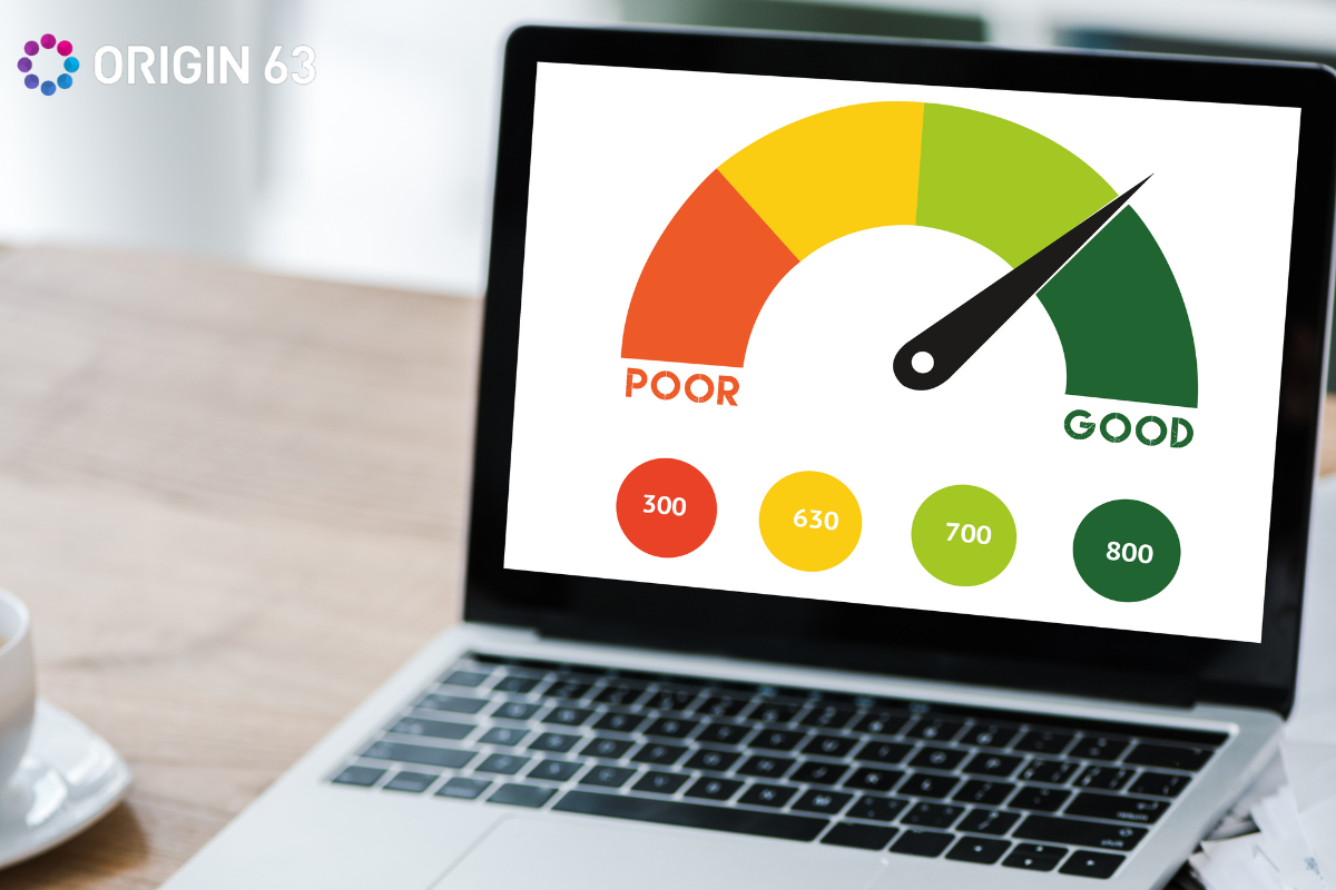 A visual representation of customer health scores on a laptop screen