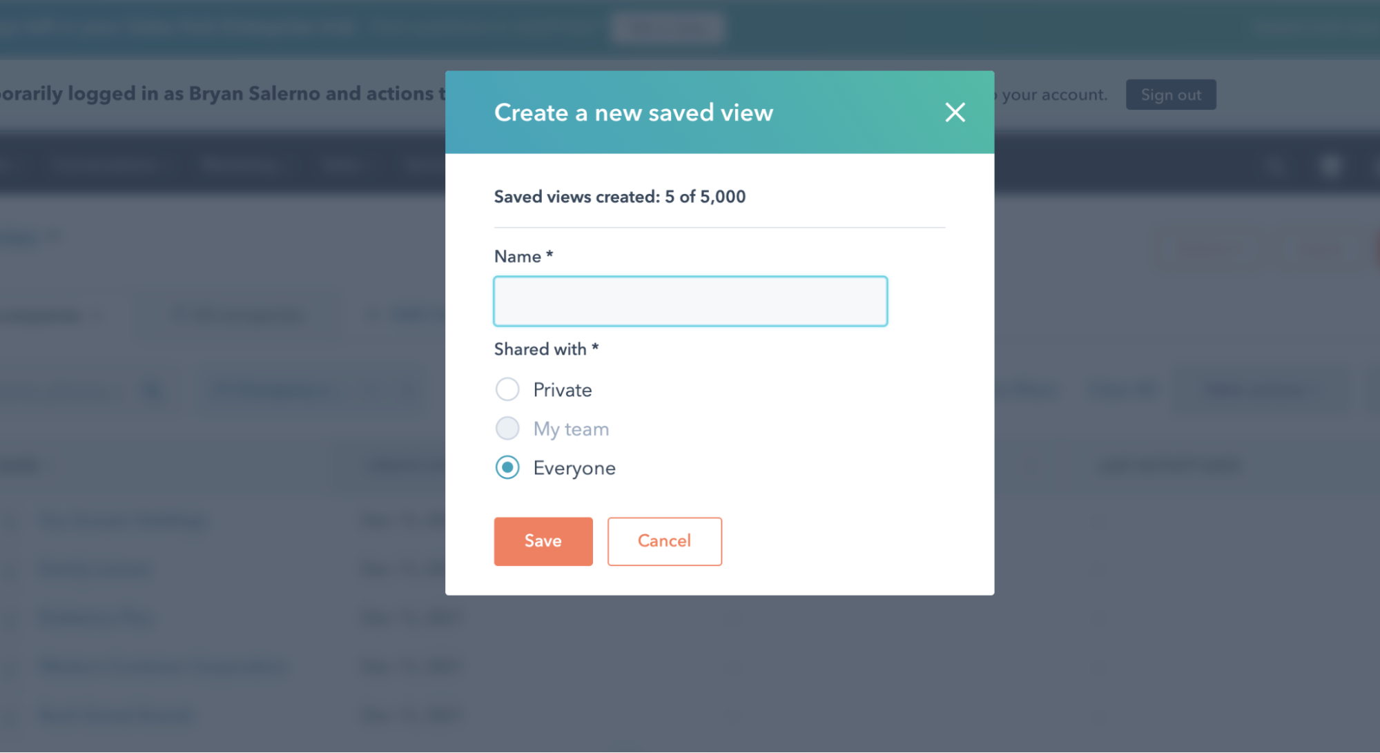 Create shared views in HubSpot, What are shared views?