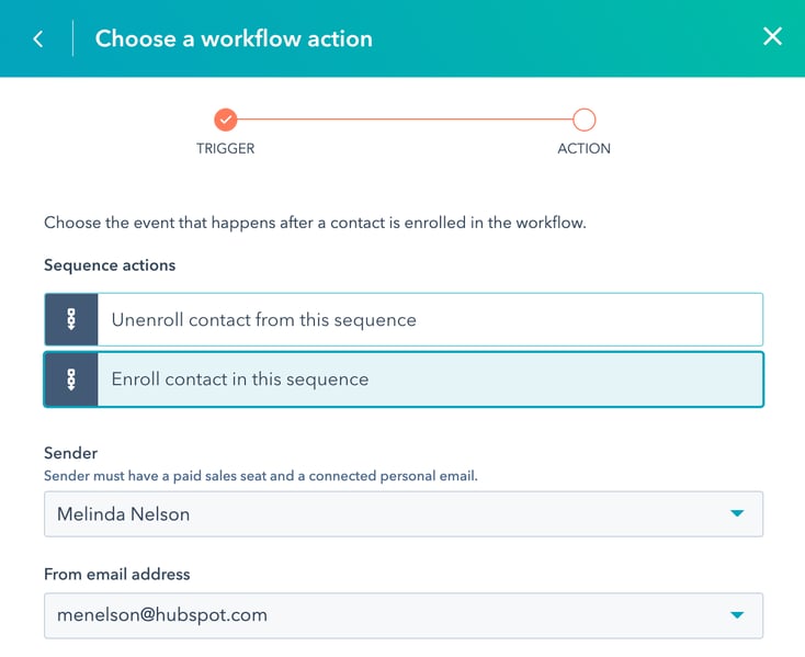 HubSpot, Use Sequences to stay in sync