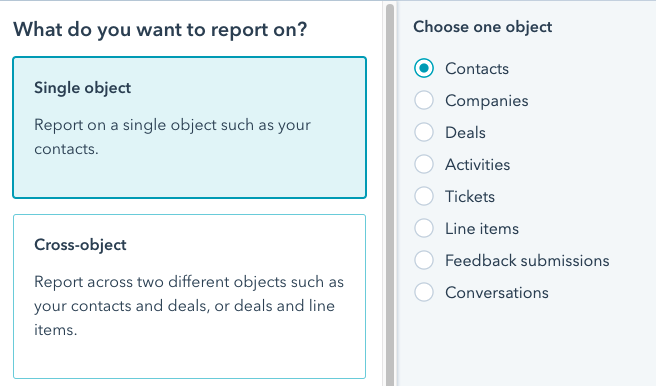 What do you want to report on? HubSpot Custom Report to track call performance