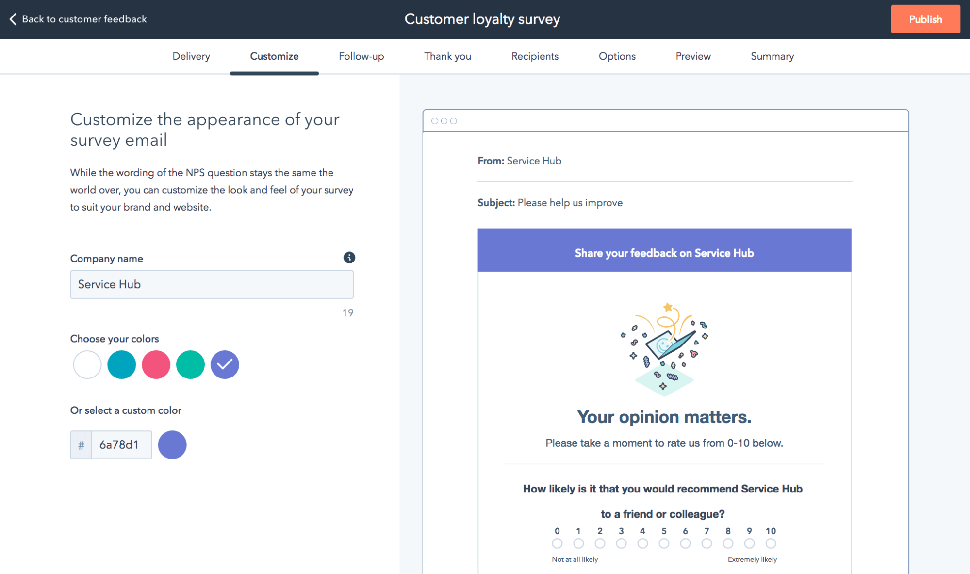 Creating Satisfaction Surveys in HubSpot
