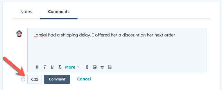 Using Threaded Inline Comments to Collaborate on Calls in HubSpot