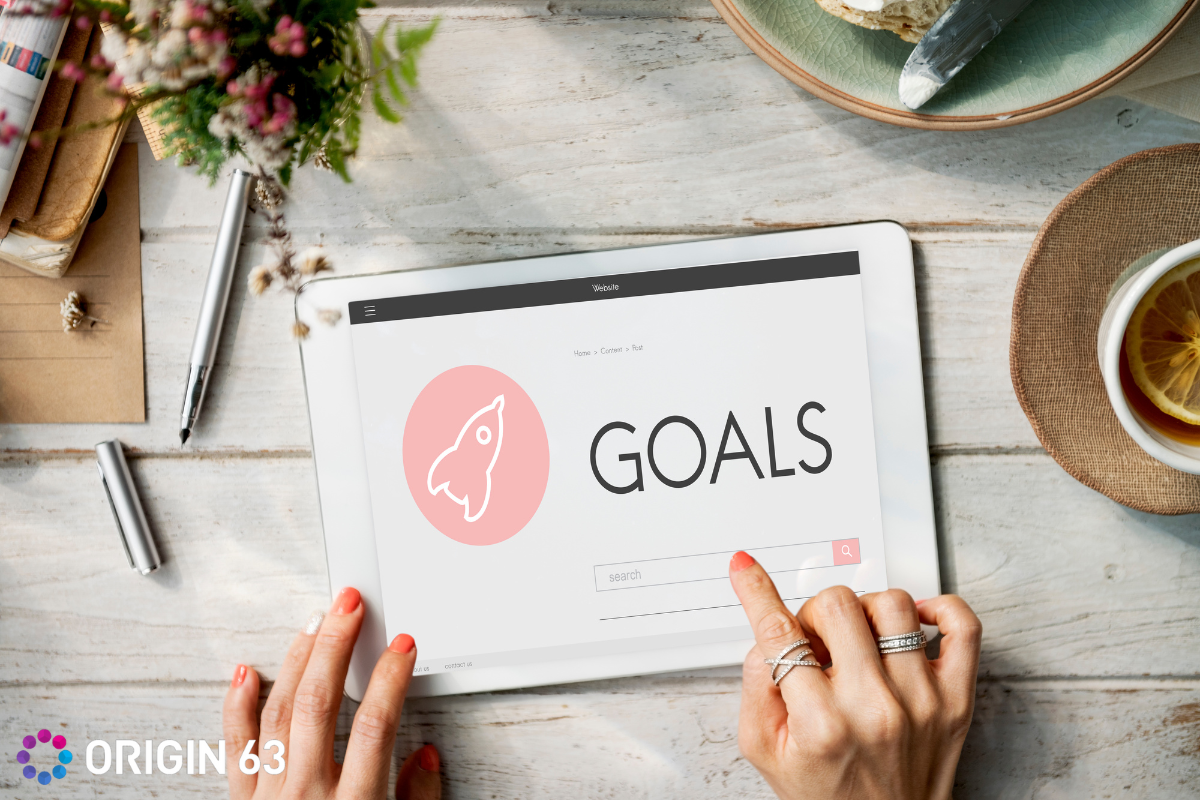 A business leader targeting customer goals