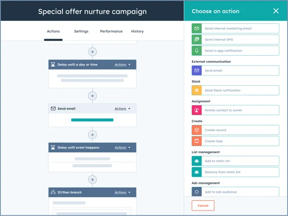 HubSpot, Automate Outreach with Smart Workflows