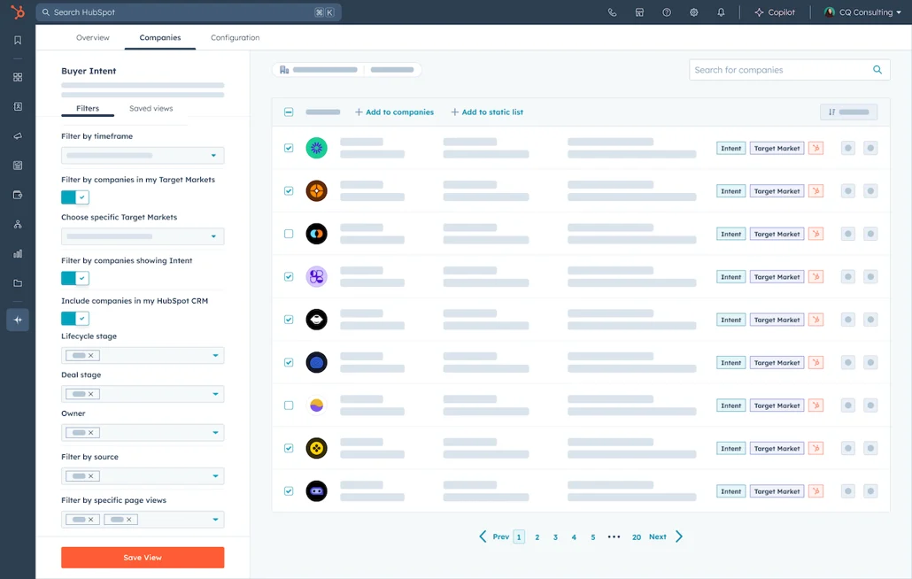 HubSpot Buyer Intent, Optimize ABM with Buyer Intent