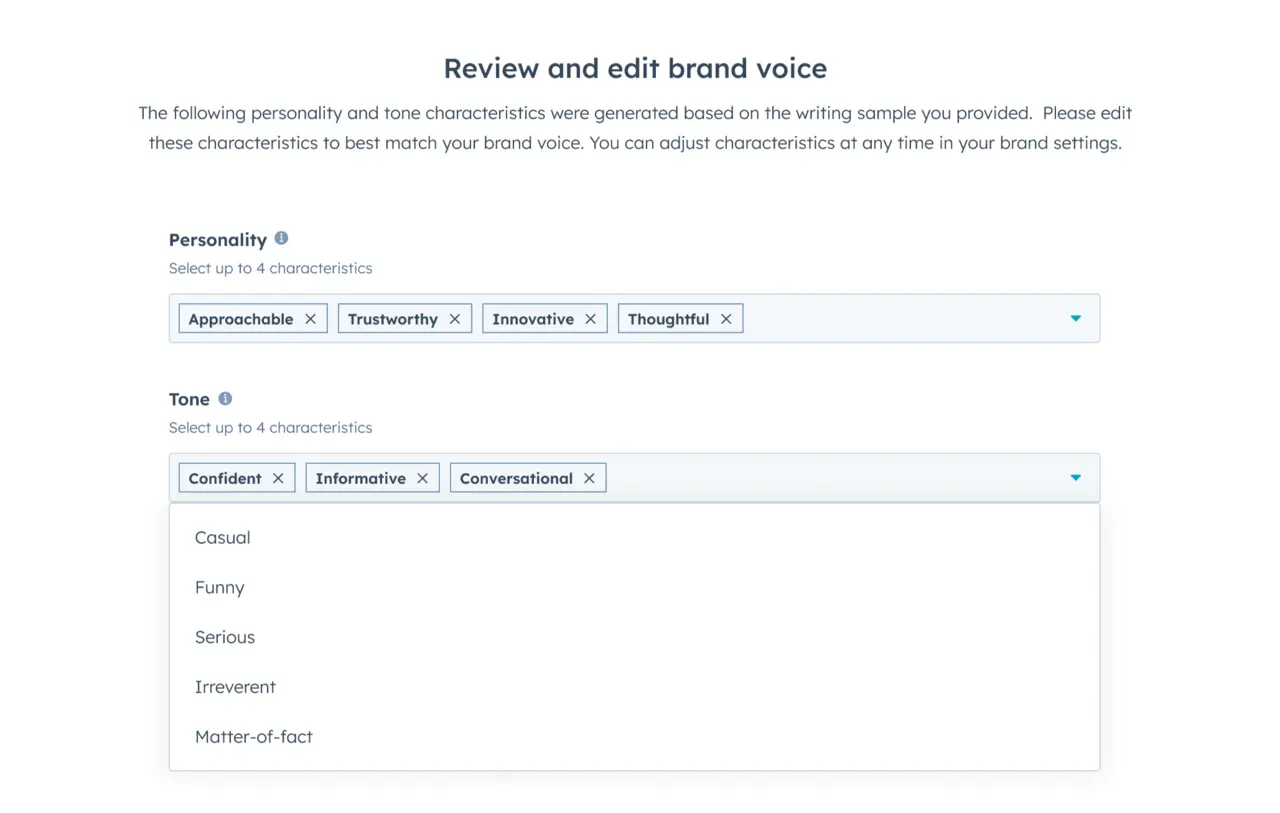  Brand Voice, HubSpot’s Content Hub