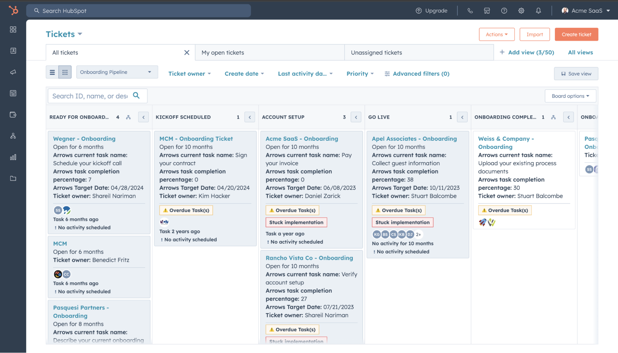 HubSpot Ticketing System, Customize Ticket Pipelines