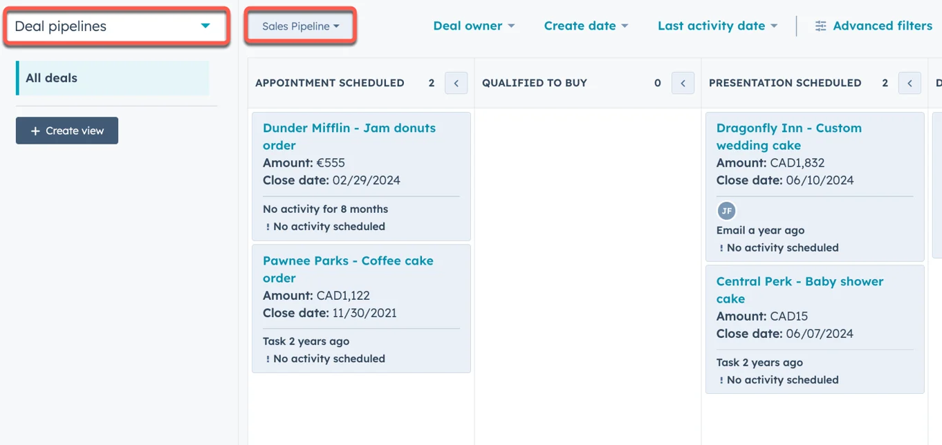 Deal pipelines in Customer Success Workspace, Tracking Renewal Dates
