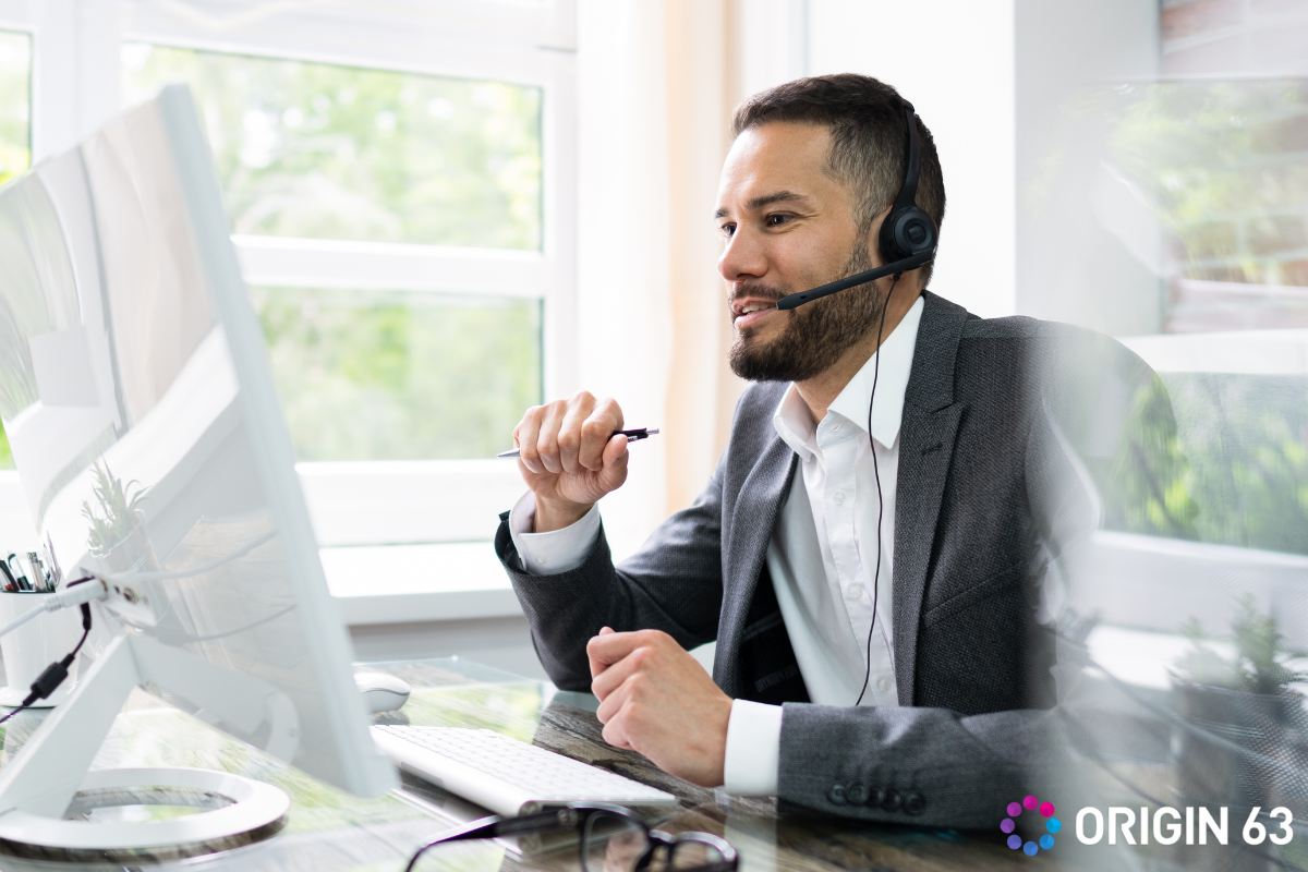 Customer support representative managing service level agreements in HubSpot
