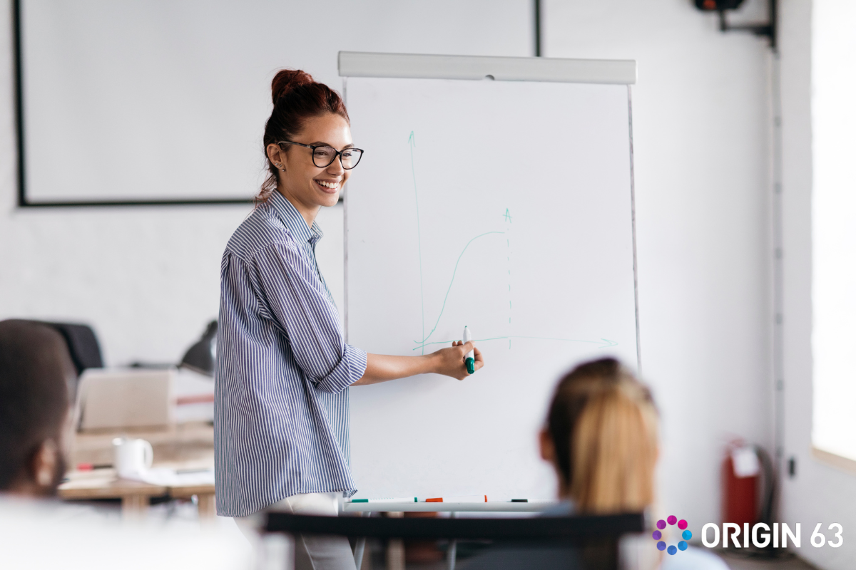 A salesperson presenting the real business impact of using HubSpot Buyer Intent