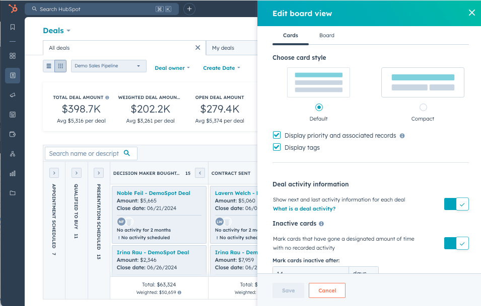 HubSpot, Use custom properties on deals
