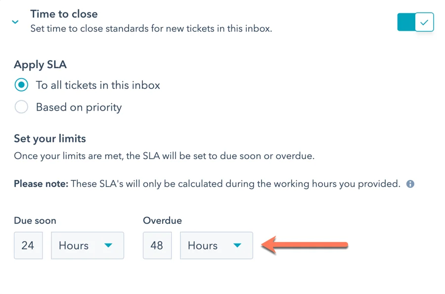 HubSpot SLA Management, Time to close