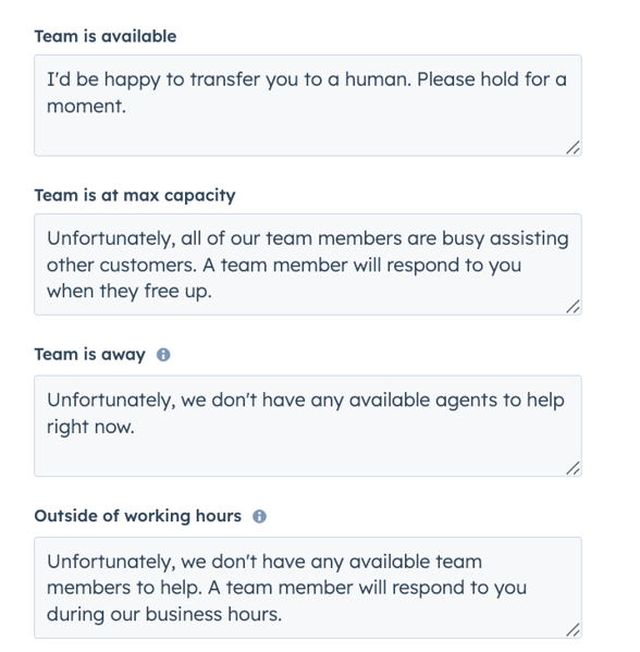 HubSpot, configure handoff rules
