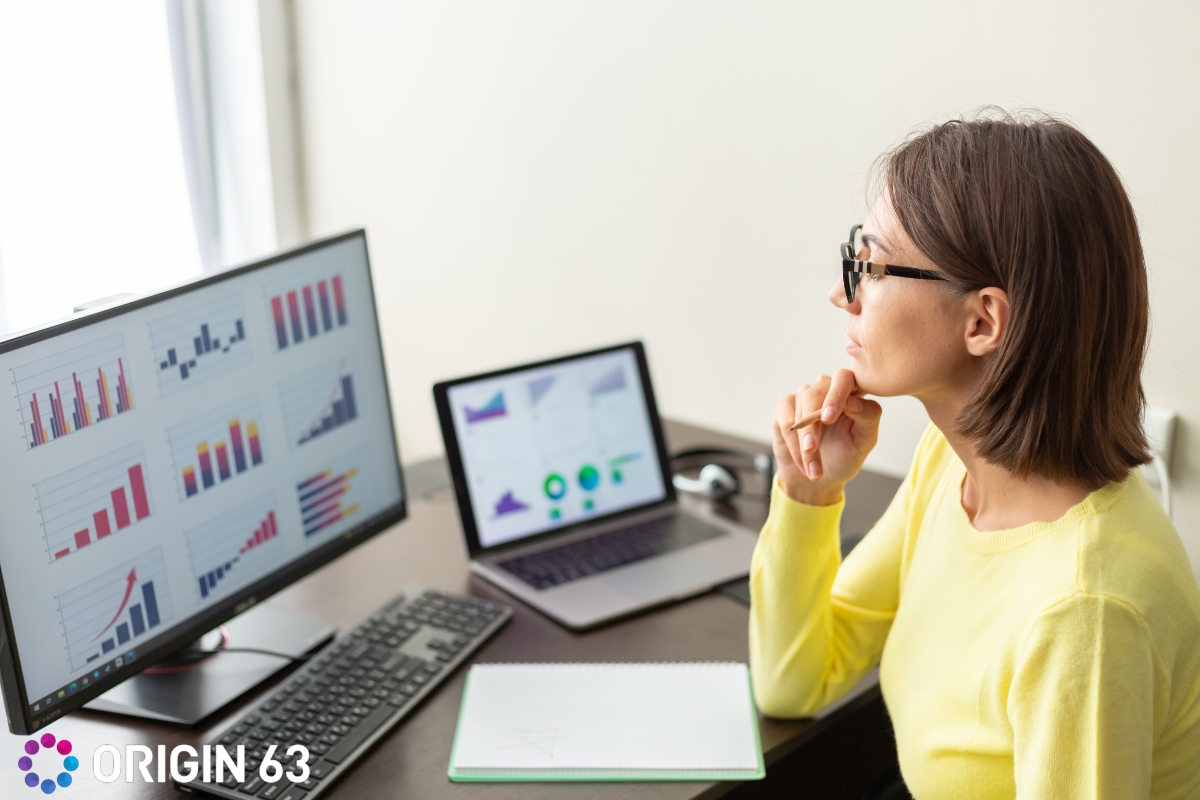 Business leader building reporting dashboards