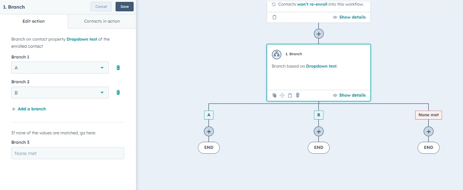 HubSpot Workflows, If/Then Branches for Conditional Logic