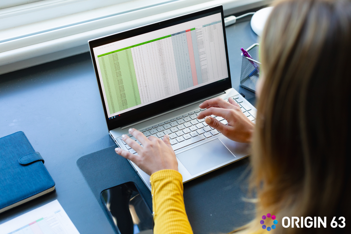 Service representative cleaning and organizing data