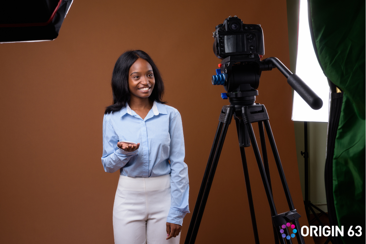 Customer success leader filming a short and focused demo video