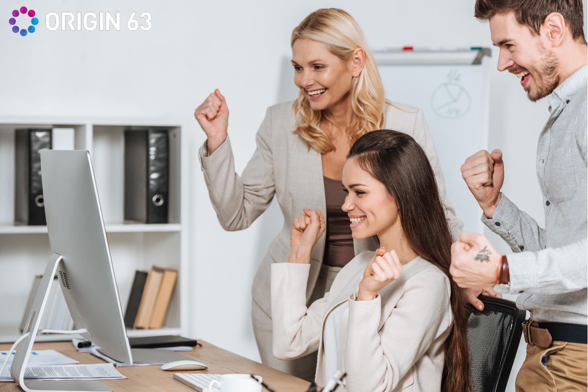 Sales team experiencing the benefits of AI agents