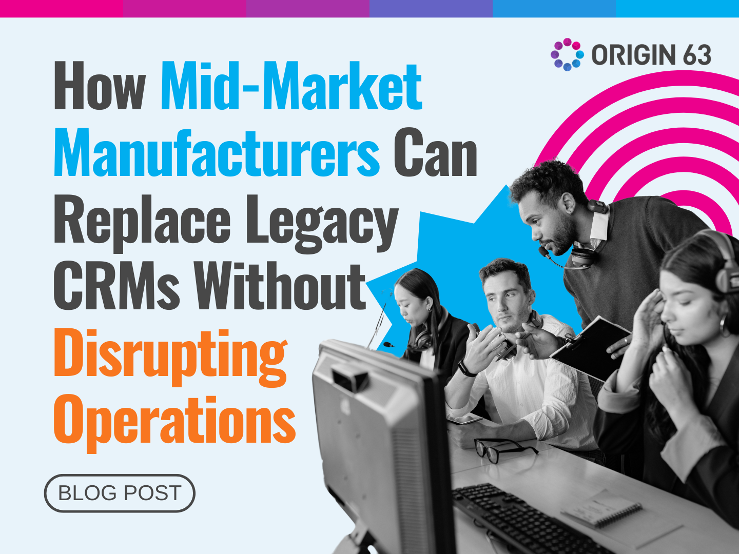 Replace legacy CRMs in manufacturing without downtime. Modernize operations while keeping production steady.