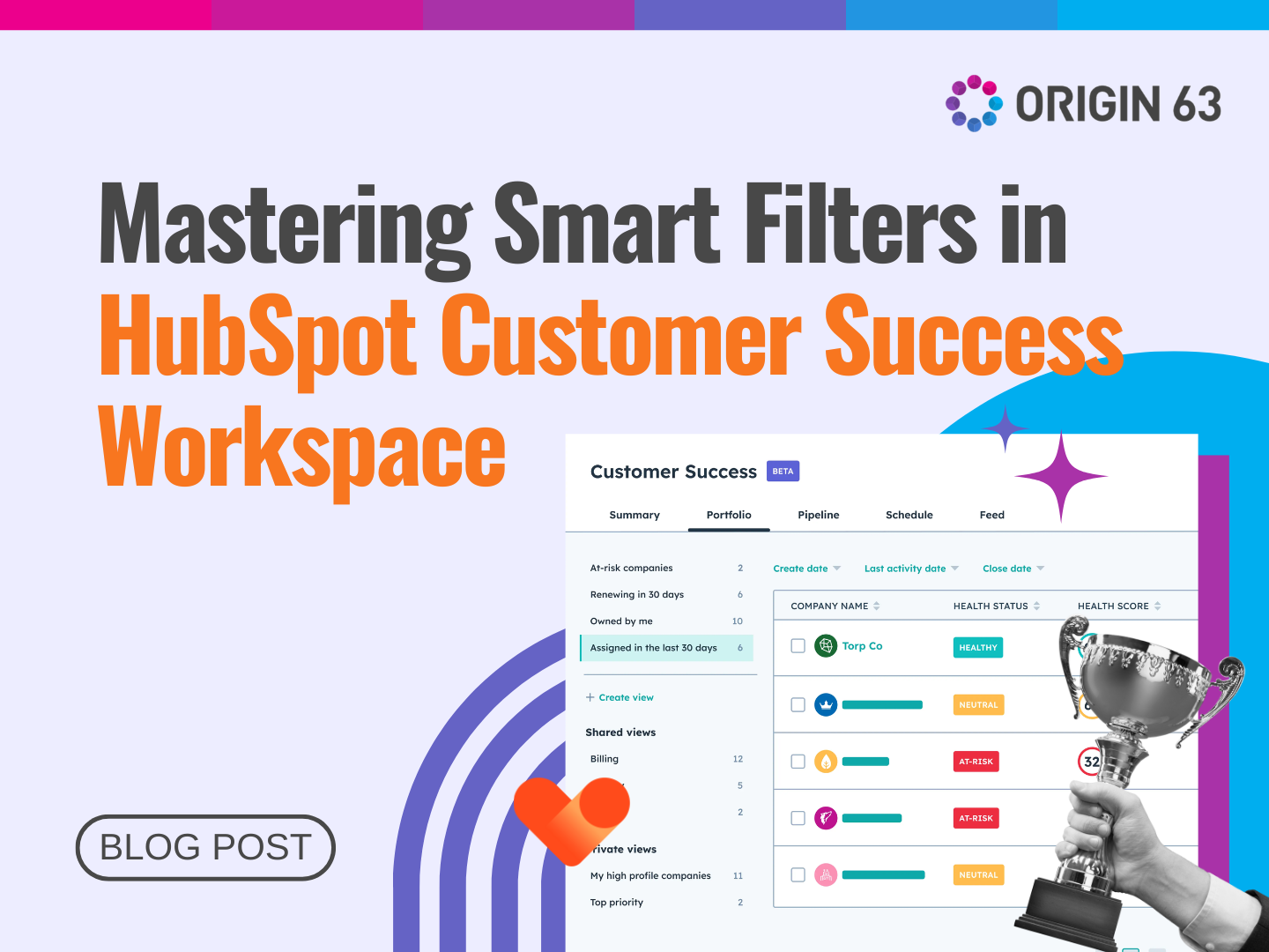 Boost efficiency and improve customer relationships with HubSpot's smart filters.