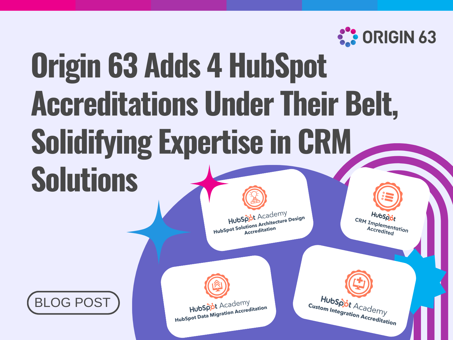 Origin63 HAS COMPLETED 4 HUBSPOT’S REQUIREMENTS FOR ACCREDITATION AWARDED  